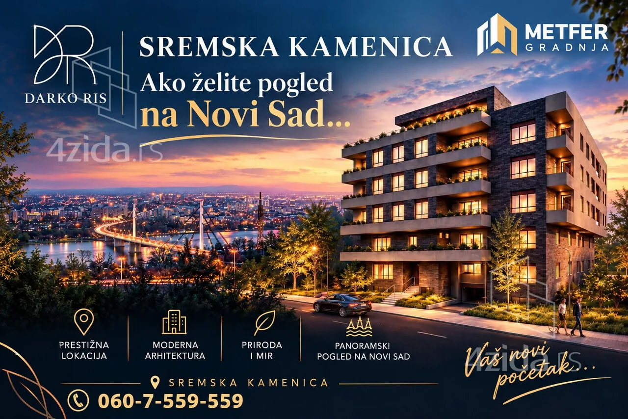 Trosoban stan, 70 m², Sremska Kamenica