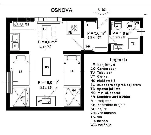 Garsonjera za izdavanje, Nova 109 3